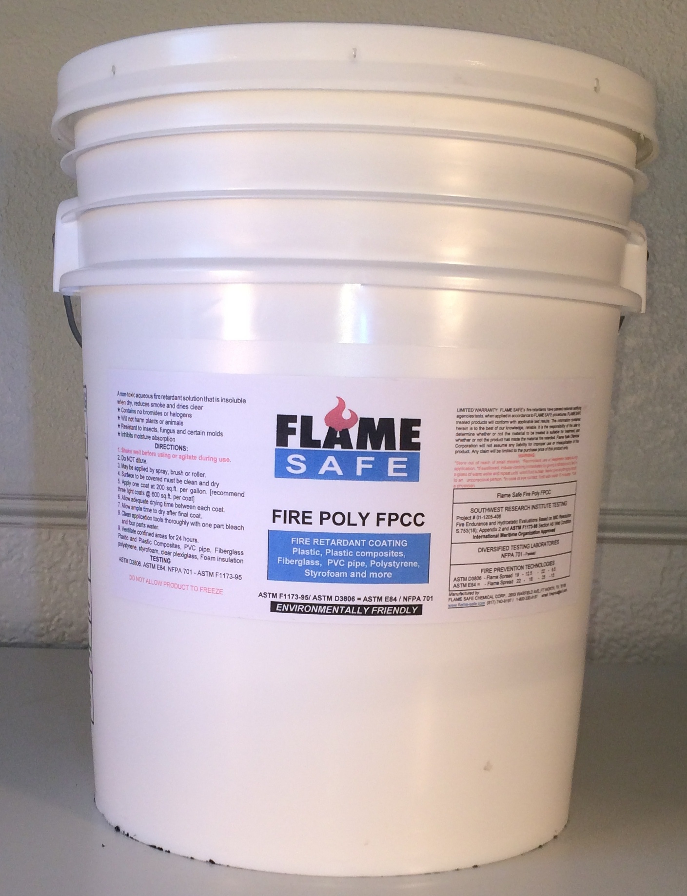 Fire Poly FPCC fire retardant 5 gallon pail